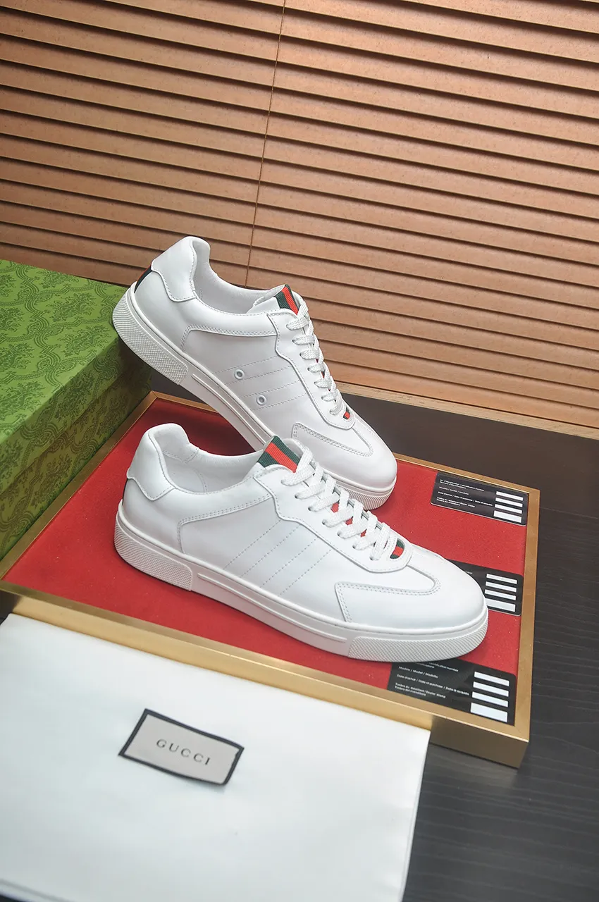 Men's men's shoes💰420💶[GUCCI Gucci] official website 1:1 men's sports shoes are now on the market, using original Gucci fabric + gluten lining, plus the official website original 1:1 comfortable outsole. Fashionable and versatile, super comfortable and breathable. 5 colors available, standard shoe size 38/45 (custom-made sizes 45 are non-refundable)